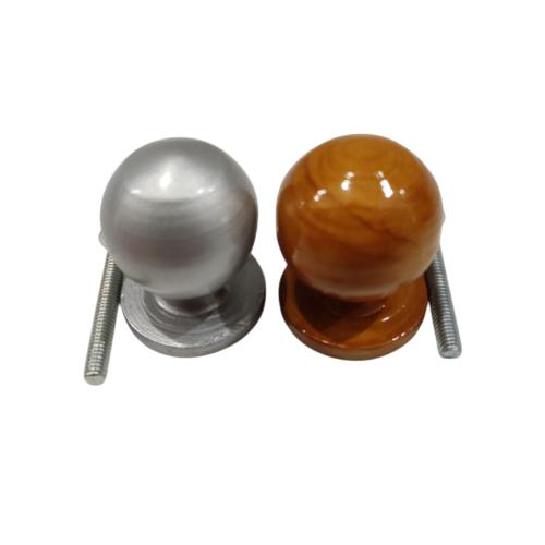 D 3 CM / COBZ Tarikan Pegangan Handle Laci Lemari Bulat Kayu Coklat