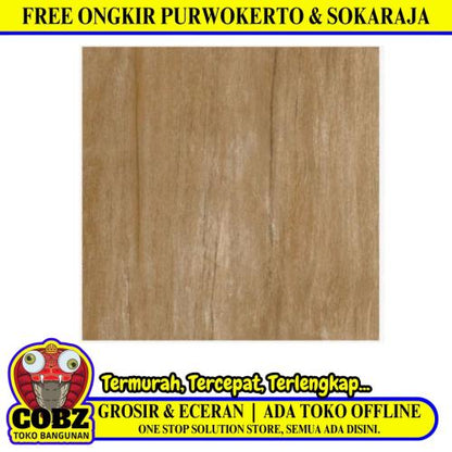 60 CM X 60 CM / ARNA  ALIZA BROWN Granit Lantai Teras Garasi Matte Dus