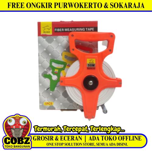 50 M / RUSH Meteran Tancap Roll Gulung Alat Ukur Measuring Tape