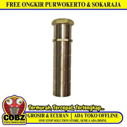 1 IN / COBZ CBBXC01 Tutup Sumpel Slontong Pembuangan Bak Kuningan