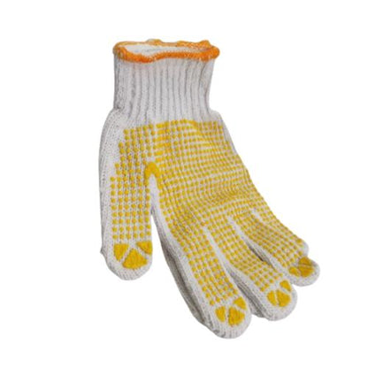 MATAHARI Sarung Tangan Benang Rajut Putih Kain Tukang Kerja Proyek Sepasang