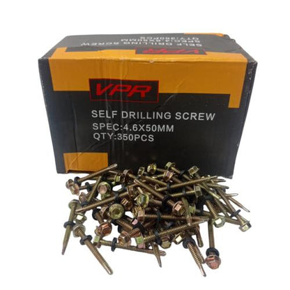 #4.6 x 50 MM / VPR Roofing Baut Sekrup Atap Baja Ringan Kuning Dus