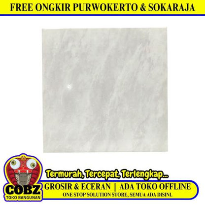 30 CM x 30 CM / ASIA TILE MILANO Keramik Lantai Rumah Glossy Grey Dus