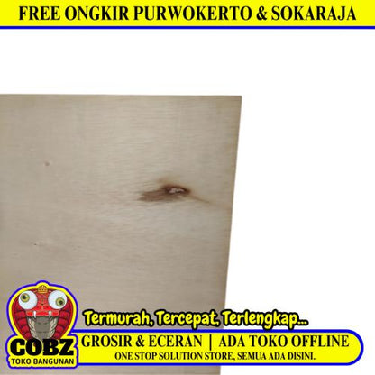 3 MM x 120 CM x 240 CM / TM Triplek Multiplek Papan Pintu Biasa Lembar