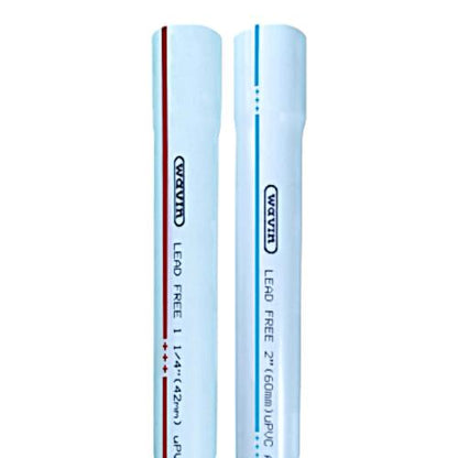 12 IN x 400 CM / WAVIN AW Lis Biru Pipa Paralon PVC Putih Batang