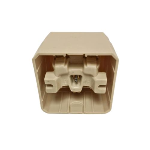 1 LUBANG / BROCO Stop Kontak Terminal Arde Tempel OB Outbow Putih