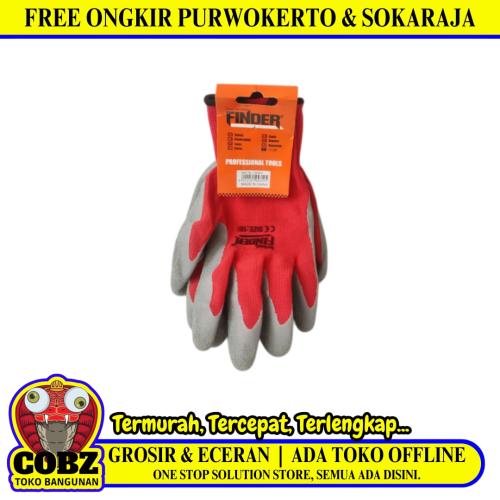 SIZE L / FINDER Sarung Tangan Latex Karet Rubber Safety Gloves Set