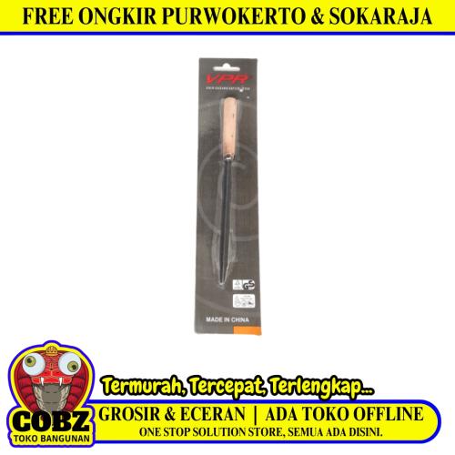 4 INCH / VPR Kikir Besi Gagang Needle Files Segitiga Gagang Kayu