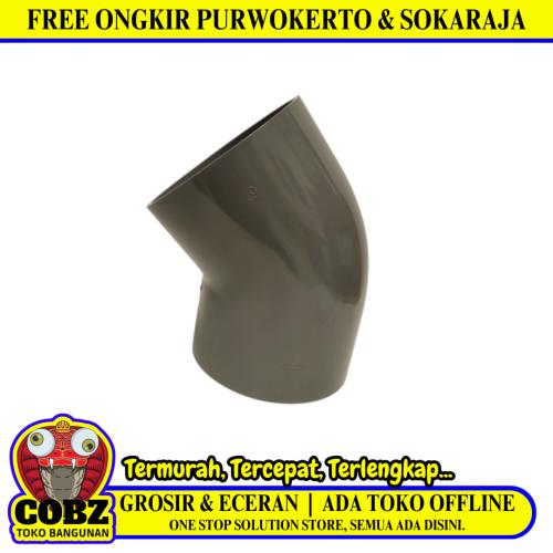 6 INCH / RUCIKA D-45L Elbow Knee Keni 45 Derajat Fitting Pipa PVC Pcs