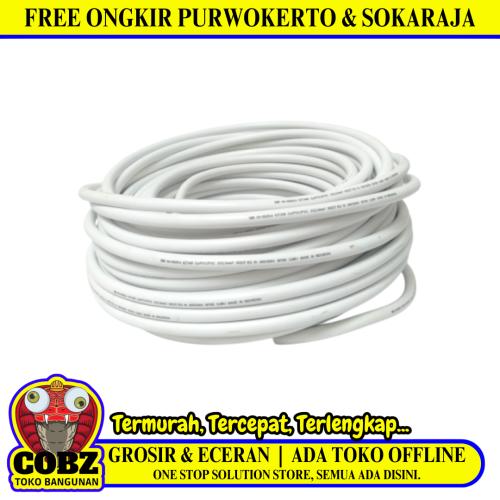 3 INTI x 2.5 MM / TM NYM Tunggal Kabel Tembaga SNI Putih Meter