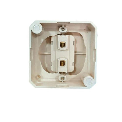 CAHAYA SC-201 Saklar Tunggal Single Engkel 1 Gang Tempel OB Outbow Putih