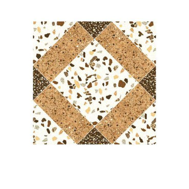 25 CM x 25 CM / ASIA ROCKFORD Keramik Lantai Kamar Mandi Matte Brown Dus
