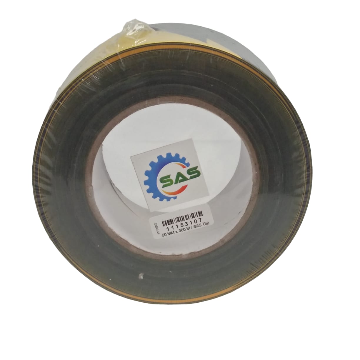 50 MM x 300 M / SAS Garis Polisi Safety Line Non Lem Hitam Kuning Roll