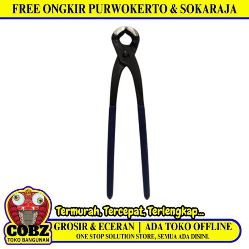 9 IN / BISON Catut Tang Kakak Tua Alat Potong Kawat Gagang Karet