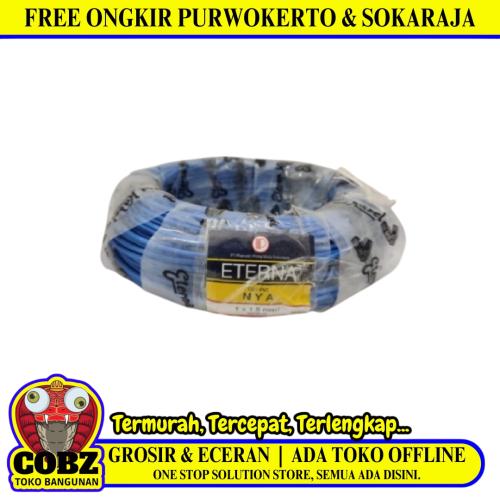 1 INTI x 1.5 MM x 50 M / ETERNA NYA Tunggal Kabel Tembaga SNI Biru Roll