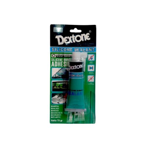 70 GR / DEXTONE SILICONE SEALANT Rubber Adhesive Lem Kaca Tube