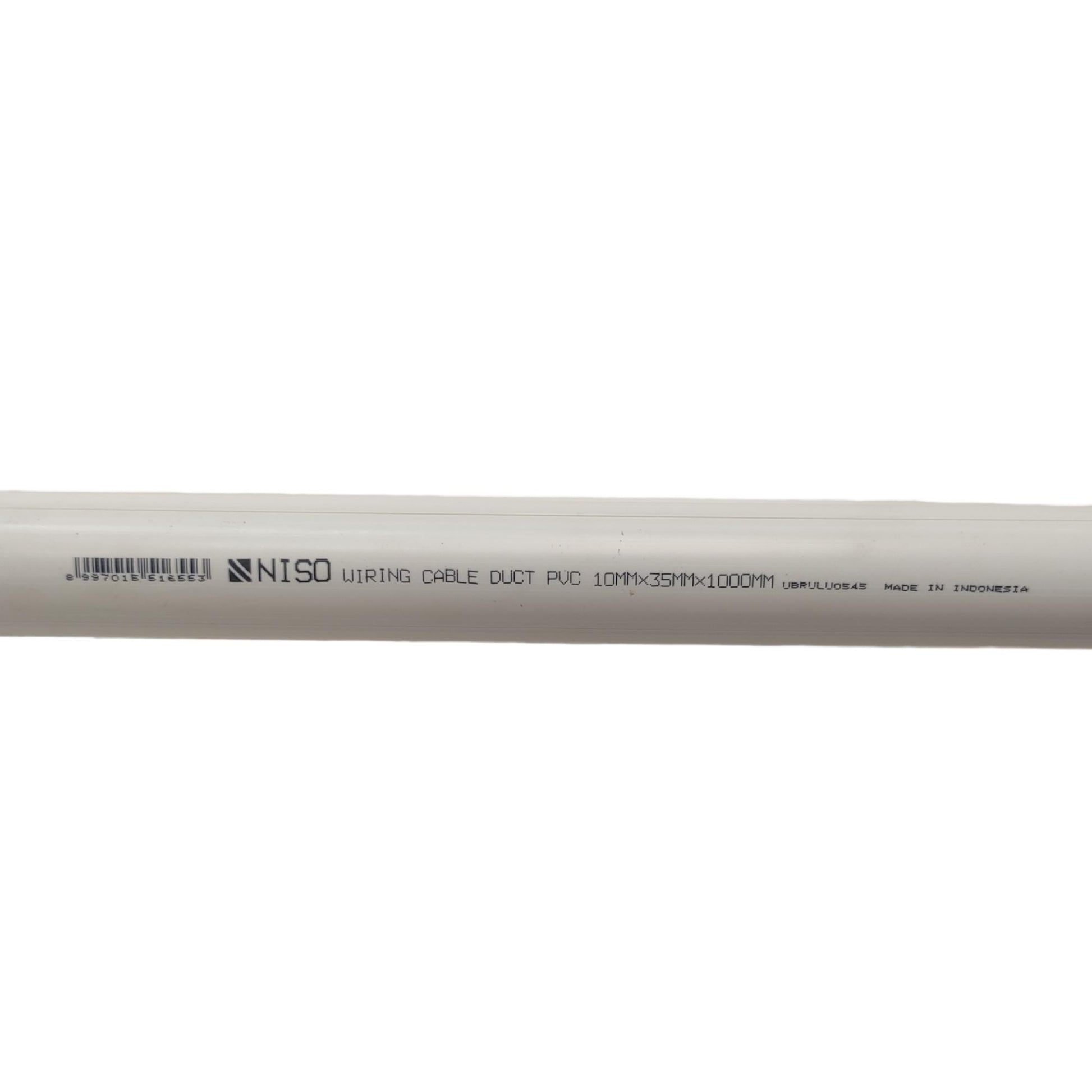 10 MM x 35 MM x 100 MM / NISO Kabel Ducting Trunking Protector Putih Lantai