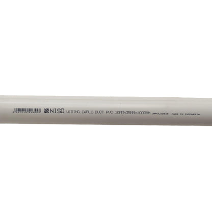 10 MM x 35 MM x 100 MM / NISO Kabel Ducting Trunking Protector Putih Lantai