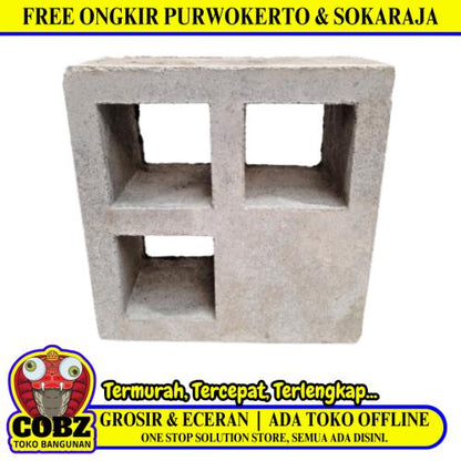 20 CM x 20 CM / BL 57 Rooster Lubang Angin Semen 1 Sisi Biji