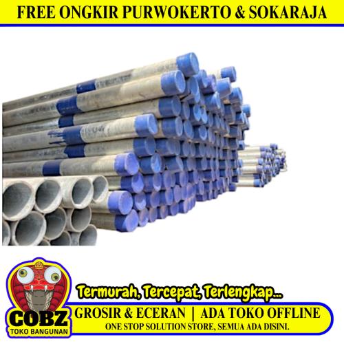 4 IN x 6 M / TM MEDIUM B Chrome Pipa Pralon Paralon Besi Batang