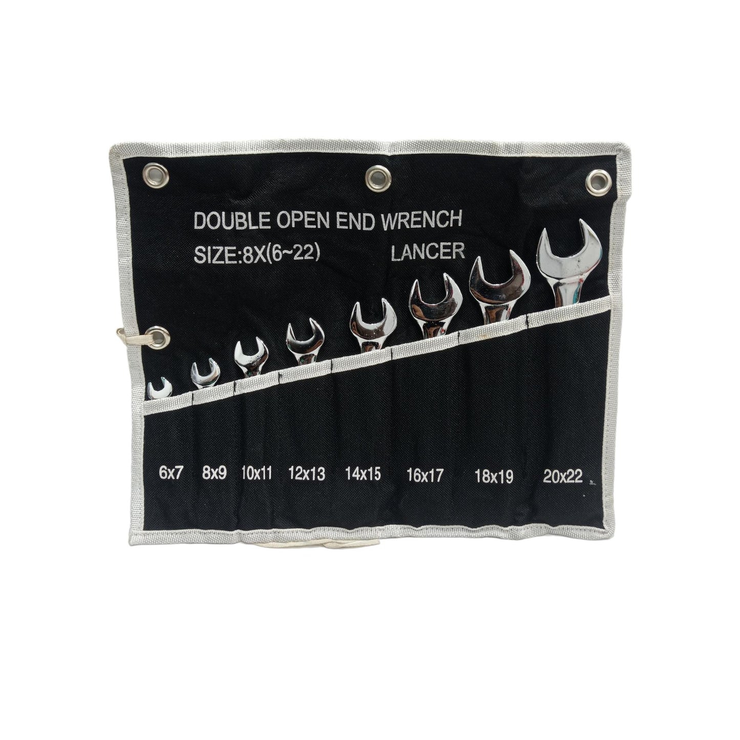 6 MM - 22 MM / LANCER Kunci Pas 2 Sisi Open End Wrench 8 Pcs Set