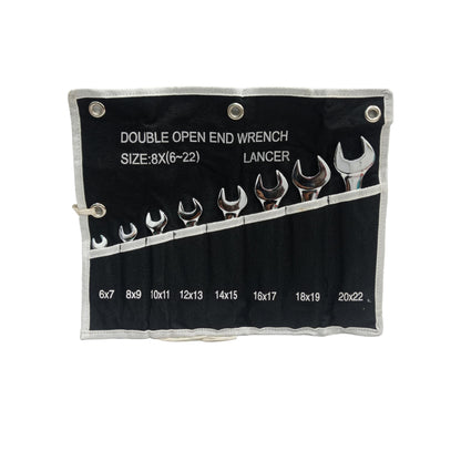 6 MM - 22 MM / LANCER Kunci Pas 2 Sisi Open End Wrench 8 Pcs Set