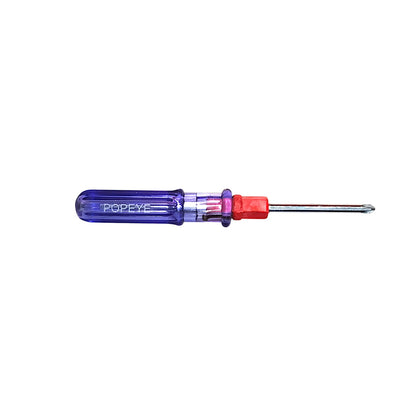 4 IN / POPEYE Obeng Screwdriver Two Way Bolak Balik Plus Minus 2 In 1 Gagang Fiber