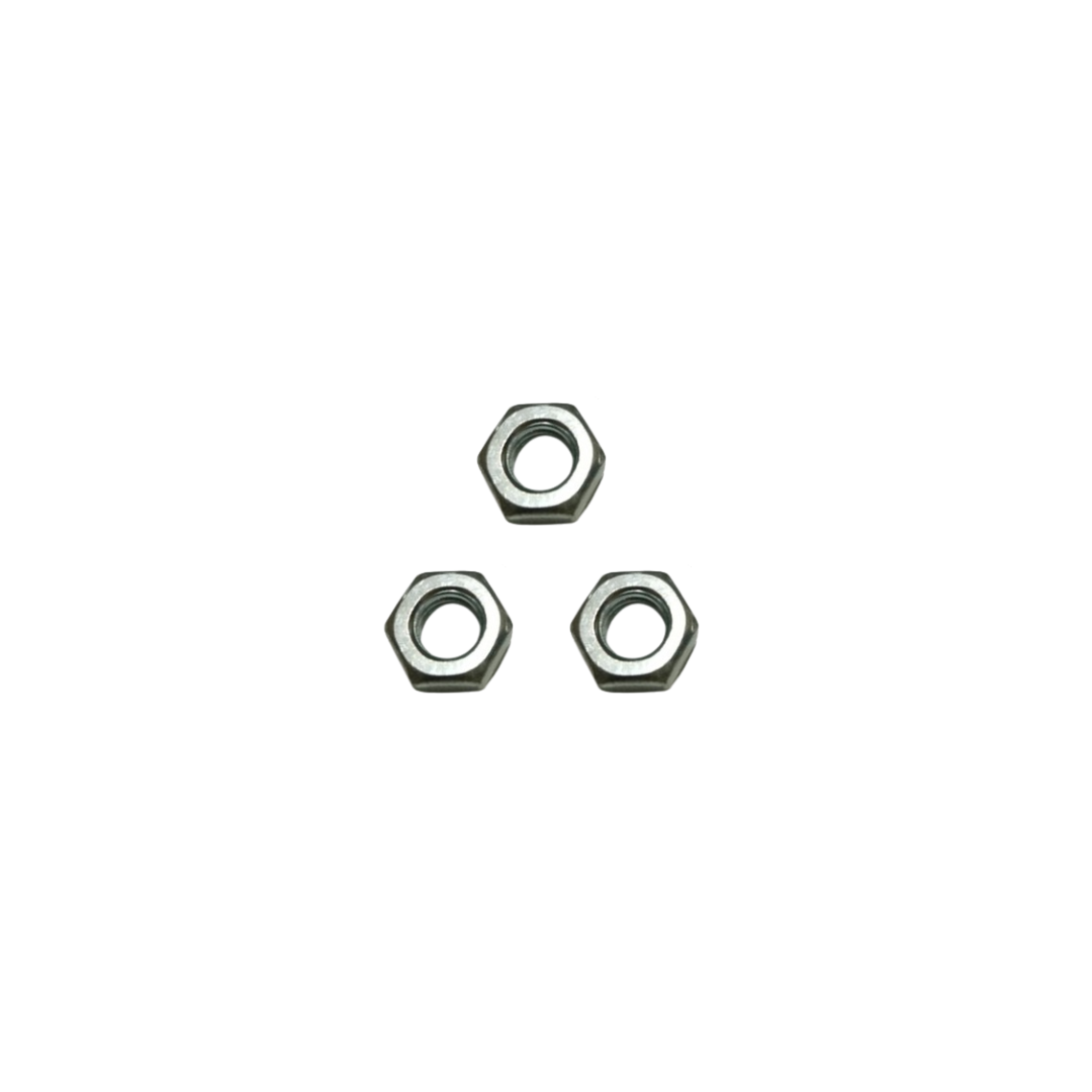 M 10 / TM Mur Nut Hexagon Galvanis Putih Biji