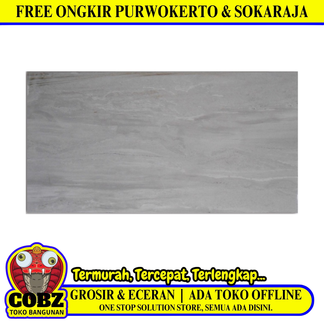30 CM x 60 CM / ROMAN W36445 Keramik Dinding Kamar Mandi Glossy Dus