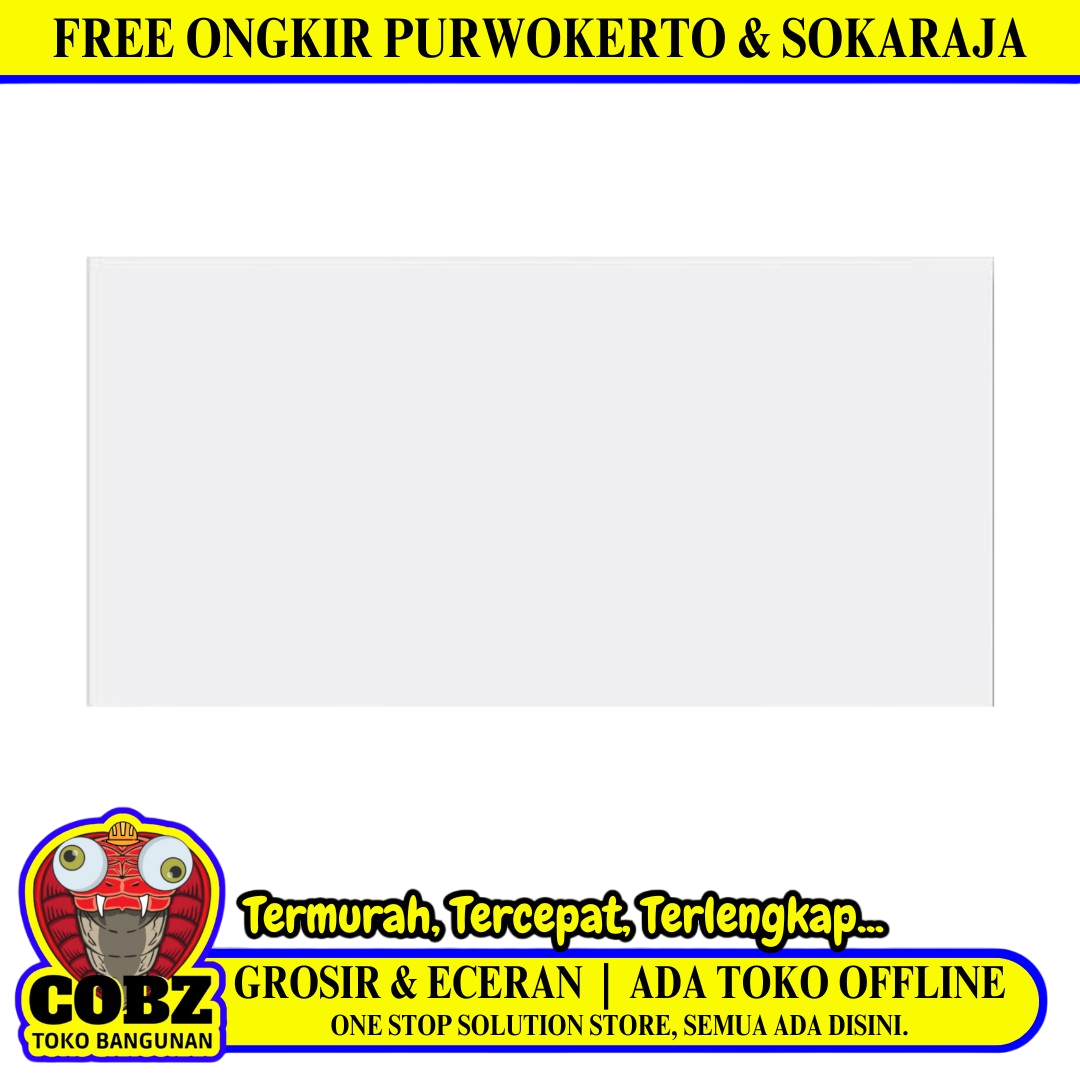 30 CM x 60 CM / ROMAN ASPEN BIANCO 63101T Keramik Dinding Kamar Mandi Glossy Dus
