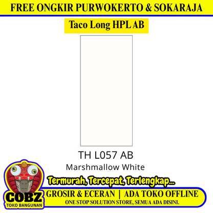 122 CM x 300 CM / TACO LONG HPL AB HPL Lembar