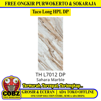 122 CM x 300 CM / TACO LONG HPL DP HPL Lembar