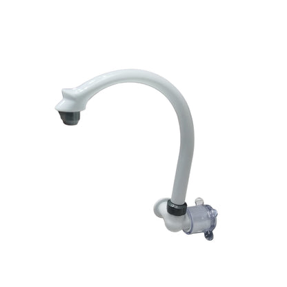 1/2 IN / NARITA Kran Angsa Sink Bak Cuci Piring Tembok Plastik PVC
