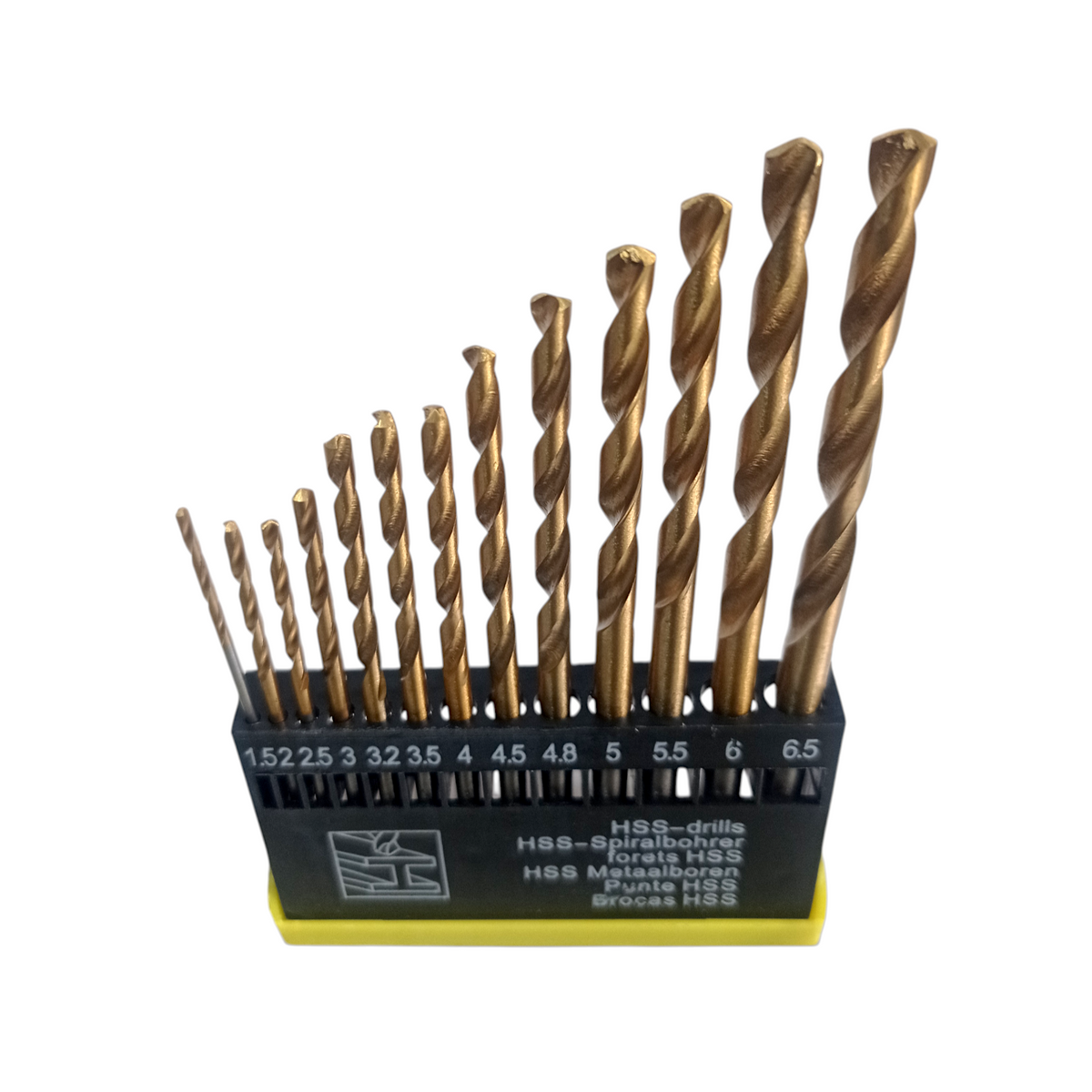 1.5 MM - 6.5 MM / COBZ Shank Twist Drill Bits Mata Bor Besi Kayu PVC 13 Pcs Set