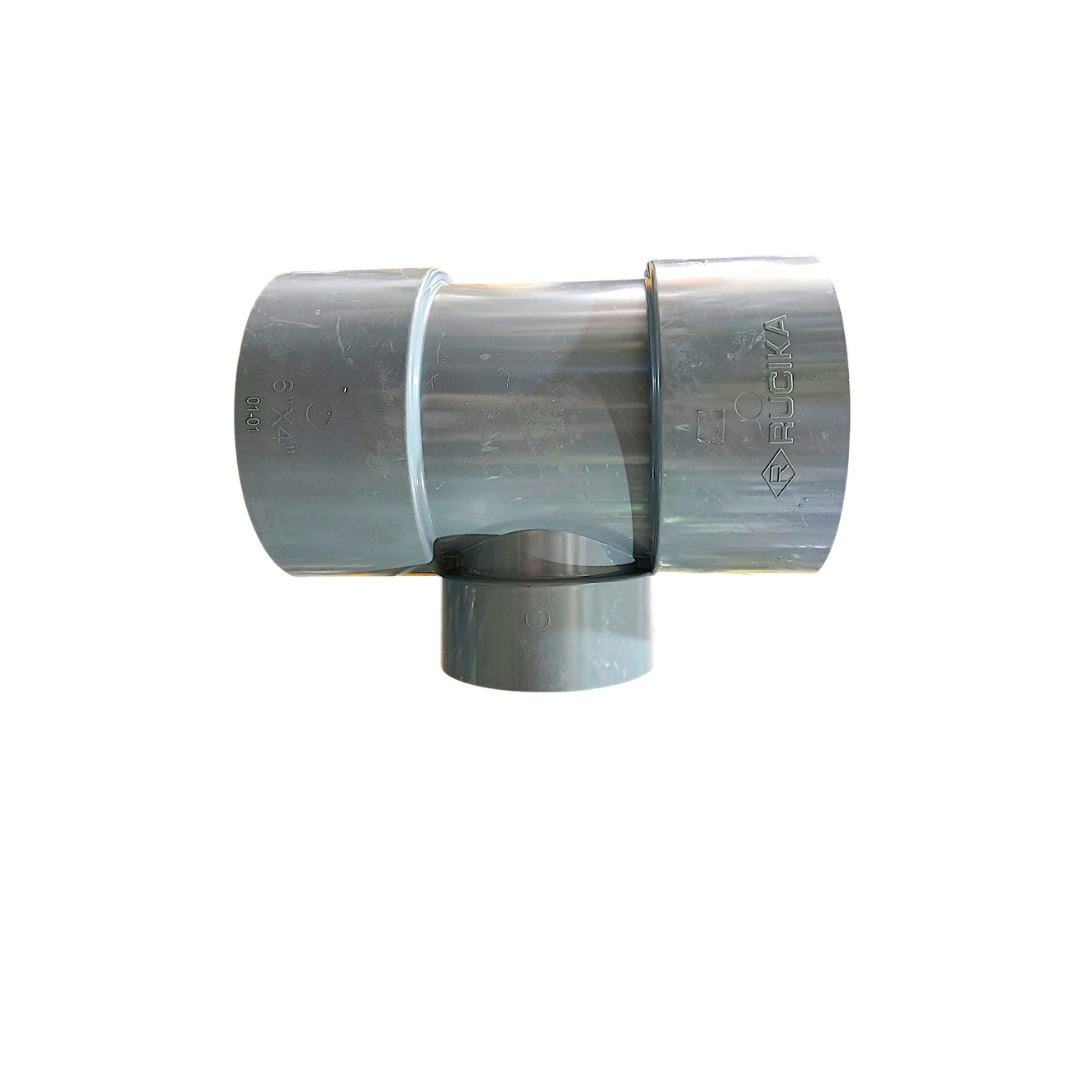 6 IN x 4 IN / RUCIKA D-DT Tee Sambungan Fitting Pipa PVC