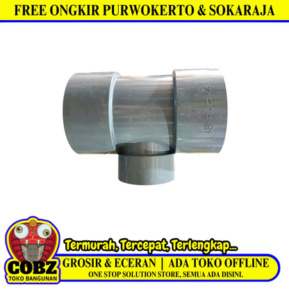 6 IN x 4 IN / RUCIKA D-DT Tee Sambungan Fitting Pipa PVC