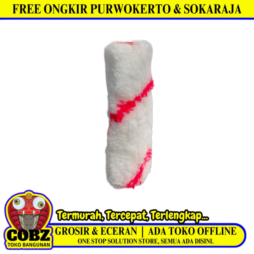 4 IN / CISAL 01 Refill Isi Kuas Busa Roll Cat Tembok Kayu Besi Kecil