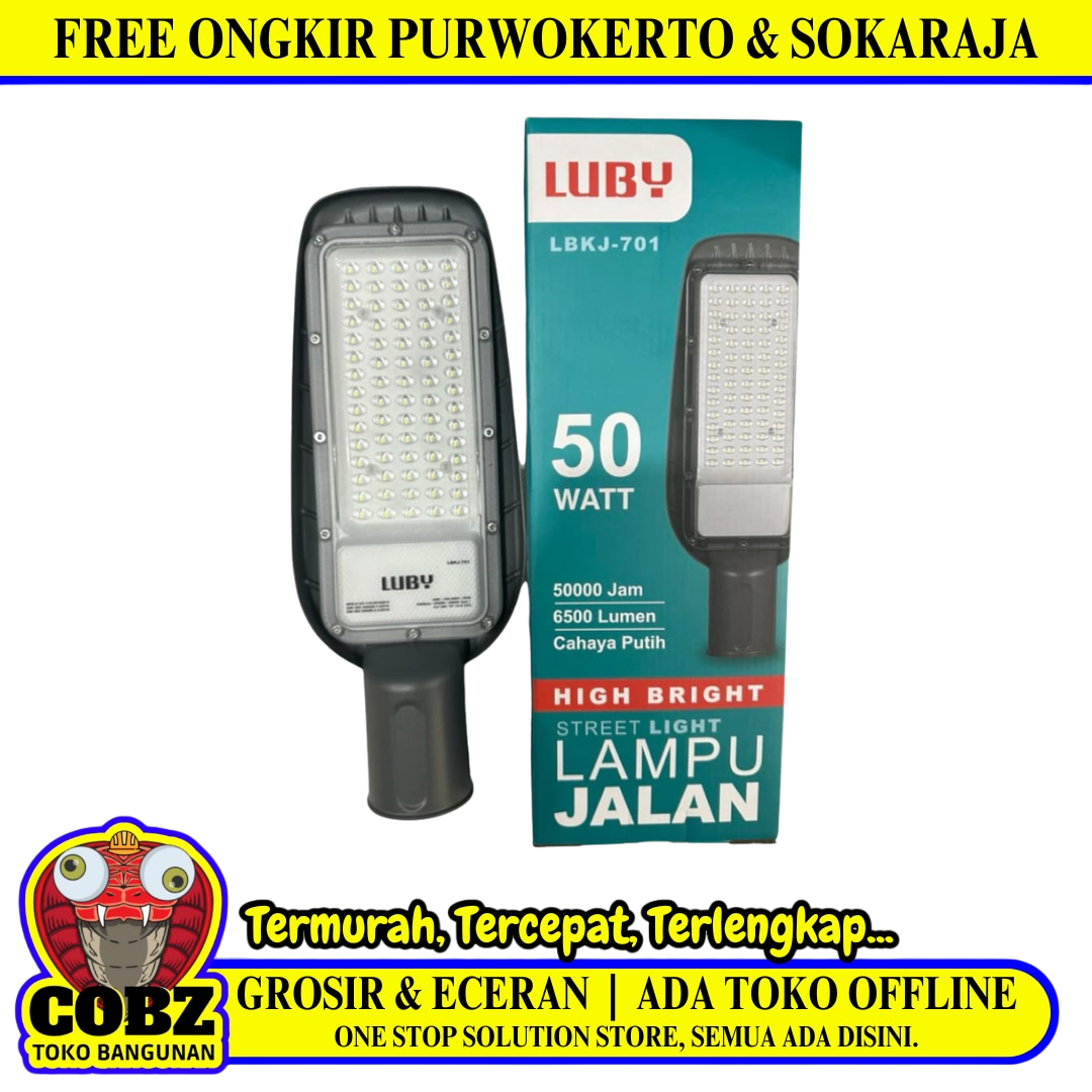 50 WATT / LUBY LBKJ-701 Lampu Jalan Pcs