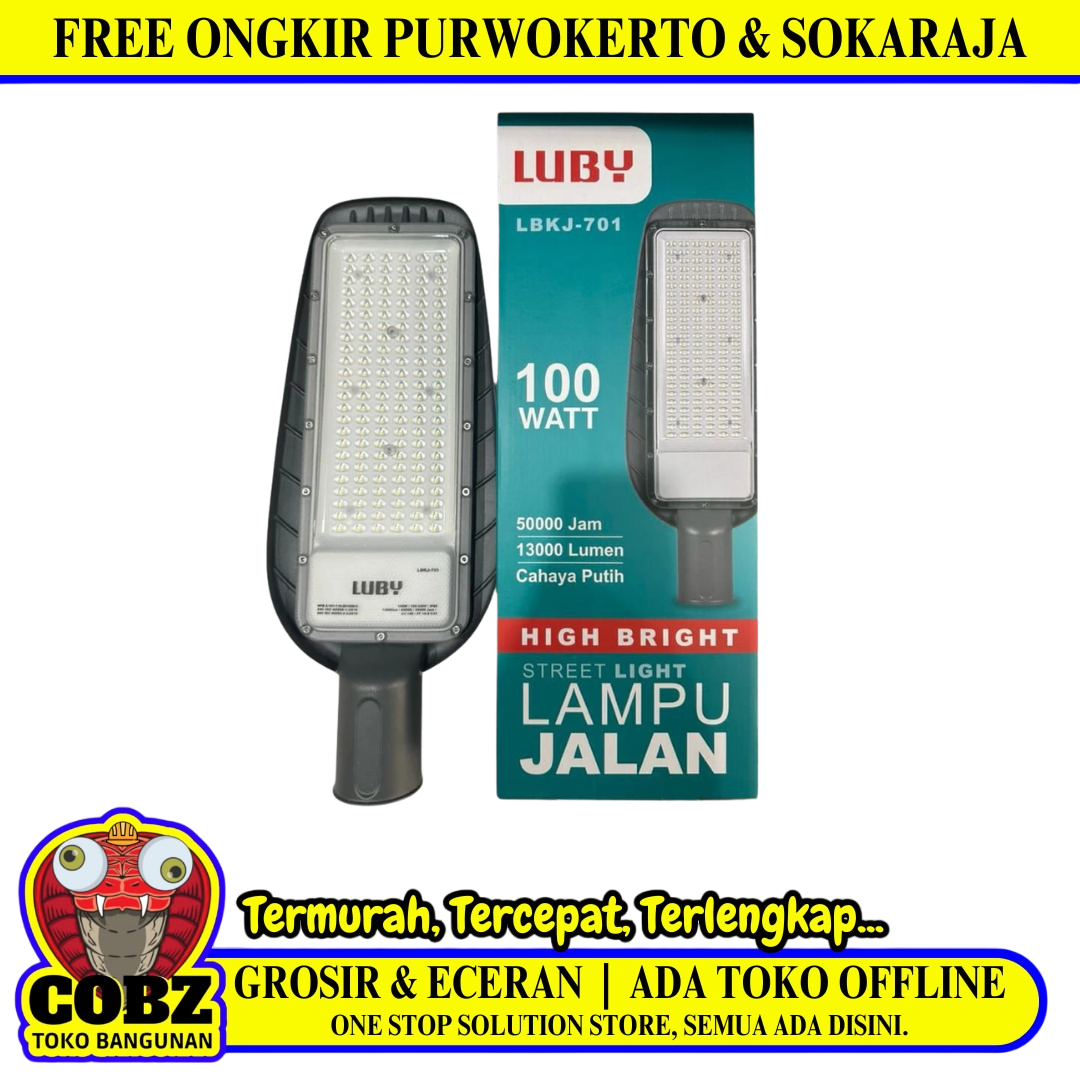 100 WATT / LUBY LBKJ-701 Lampu Jalan Pcs