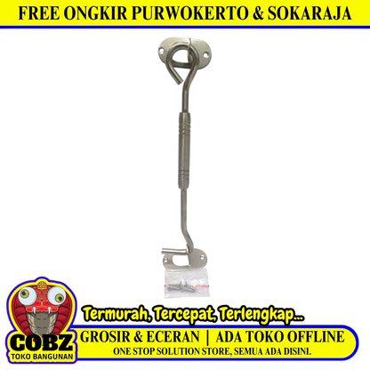 8 IN / STARK 01 Hak Angin Cantol Penahan Jendela Window Hook Stainless