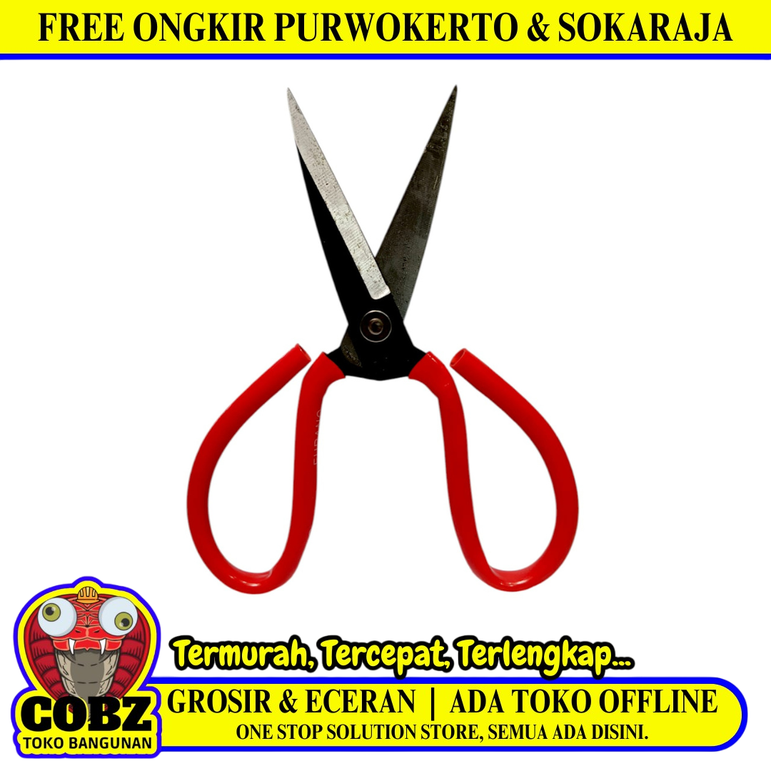 8 IN / FURANO Gunting Kodok Bahan Kain Kulit Seng Alloy Steel Scissors