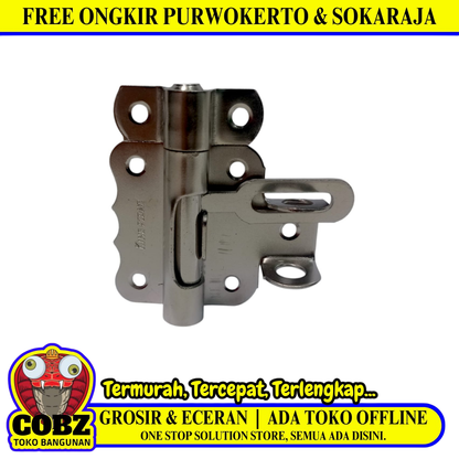 2 IN / KING STONE Grendel Overpal Kunci Slot Tempat Cantel Gembok Stainless