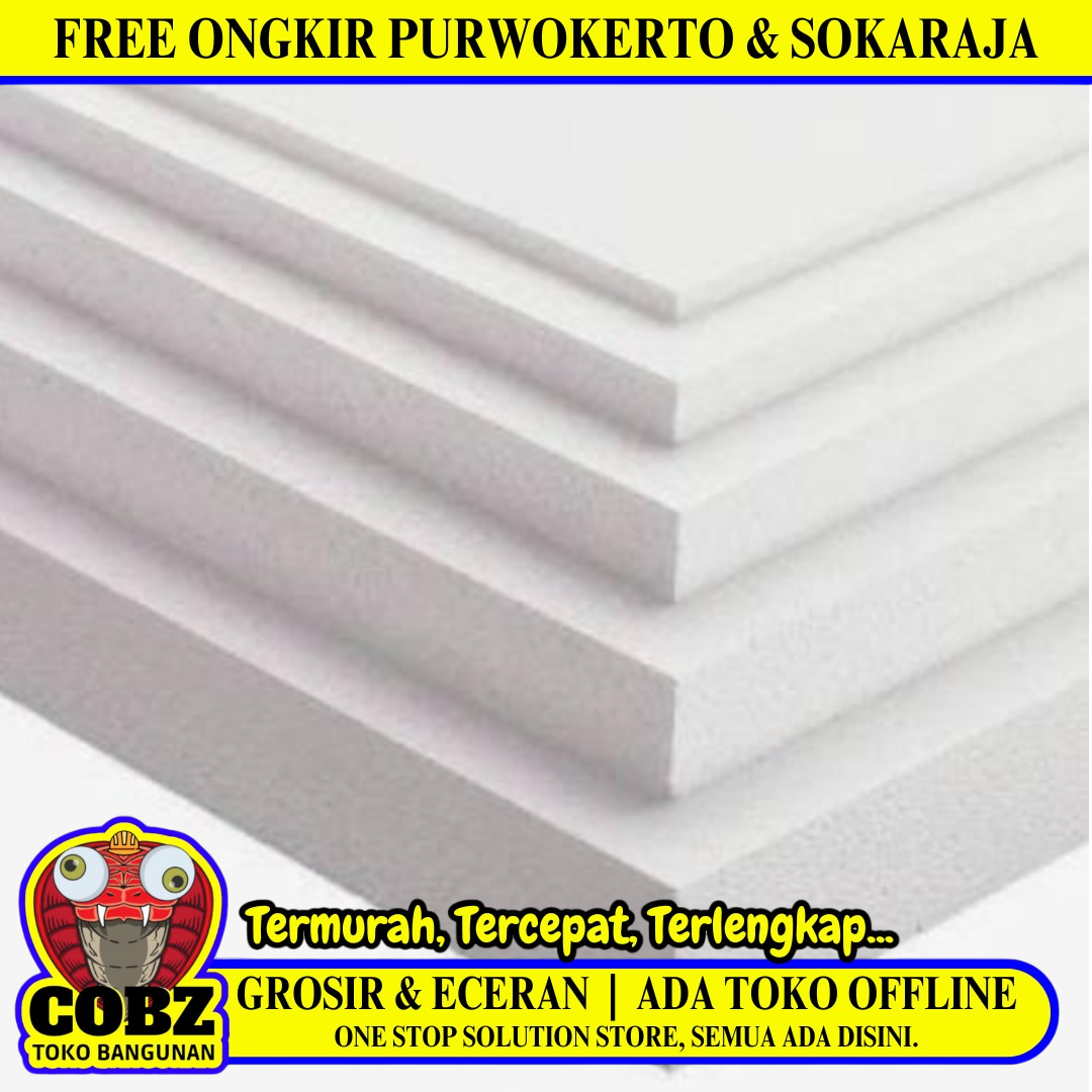1 CM x 100 CM x 200 CM / TM Styrofoam Putih Lembar