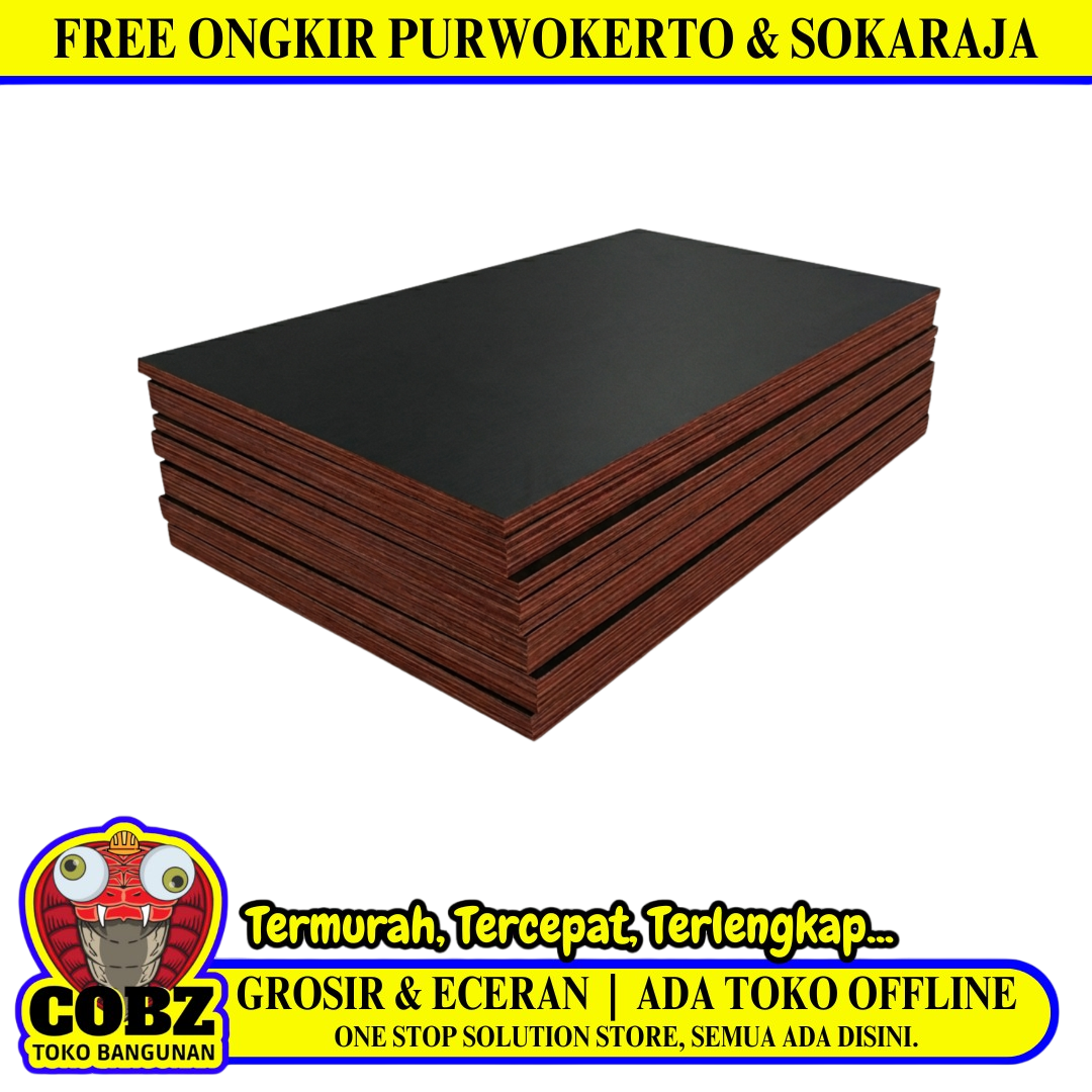 18 MM x 120 CM x 240 CM / TM Triplek Cor Film Face 1 Sisi Lembar