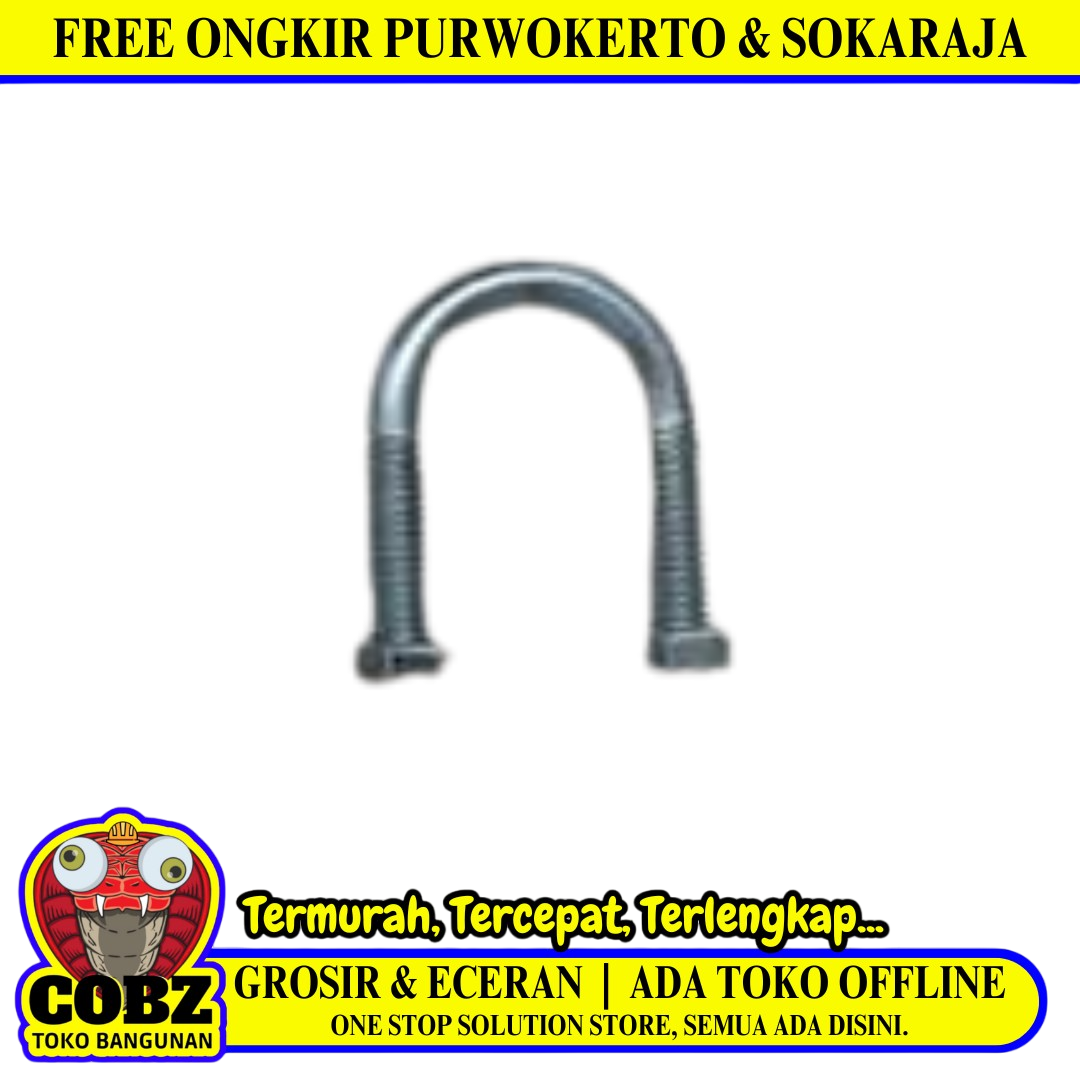 1/4 IN x 1/2 IN / TM Klem U Bolt Pcs