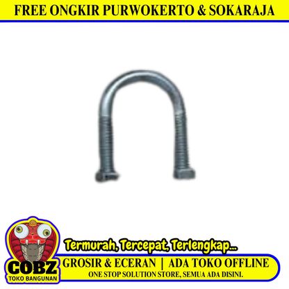 1/4 IN x 1/2 IN / TM Klem U Bolt Pcs