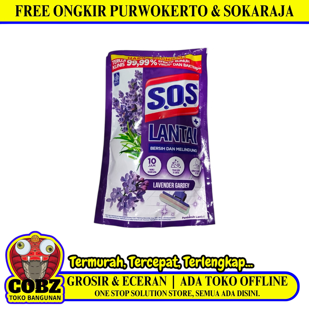 500 ML / SOS LANTAI LAVENDER GARDEN Cairan Pembersih Lantai Sabun Pel Floor Cleaner
