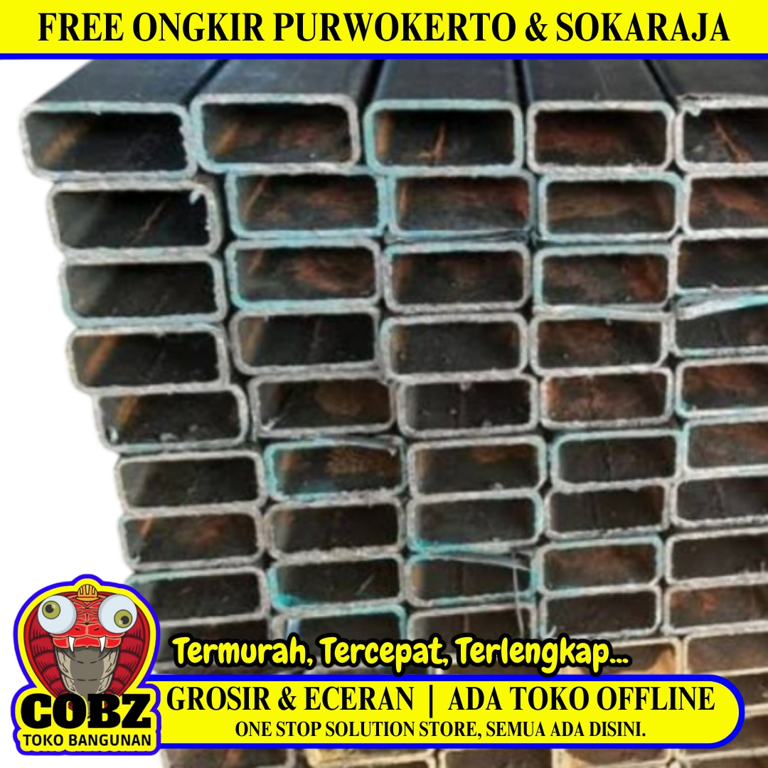 1.8 MM x 3 CM x 3 CM x 6 M / TM Stall Holo Besi Batang