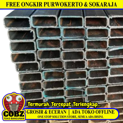 1.8 MM x 3 CM x 3 CM x 6 M / TM Stall Holo Besi Batang