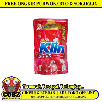 720 G / SOKLIN LIQUID SCARLET BLOSSOM Sabun Cuci Pakaian Pcs
